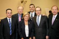 From left: ATAA Past  President Gunay Evinch, Rep. Ed Whitfield (R-Ken.), Rep. Ros-Lehtinen (R-Fla.), Rep. David Rivera (R-Fla.), Ambassador Namik Tan, and TCA President G. Lincoln McCurdy