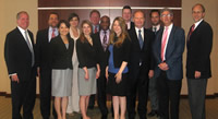 Photo 1, R to L: Douglas Silliman, Deputy Chief of Mission, U.S. Embassy; Representative Brad Miller (D-NC); TCA President G. Lincoln McCurdy; and Congressional staff members who participated in the trip.