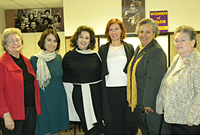 Spelman professors with guest lecturer Magdalena J. Zaborowsk. From left to right: Anne B. Warner (Assoc. Prof. of English), Tinaz Pavri (Assoc. Prof. of Political Science), Mona Diamond (Turkish Honorary Consul General to Atlanta), Magdalena J. Zaborowska (Assoc. Prof. of African American Studies), Akiba Harper (Prof. of English), and Margery Ganz (Prof. of History)