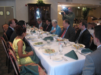 Congresswoman Virginia Foxx (R-NC/5th) and TCA President G. Lincoln McCurdy hosting a luncheon discussion in Washington, DC, about the importance of being politically involved with representatives of the Turkish American business community on September 14.