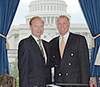 Congressman Dan Burton (R-IN) and TCA President Lincoln McCurdy meet